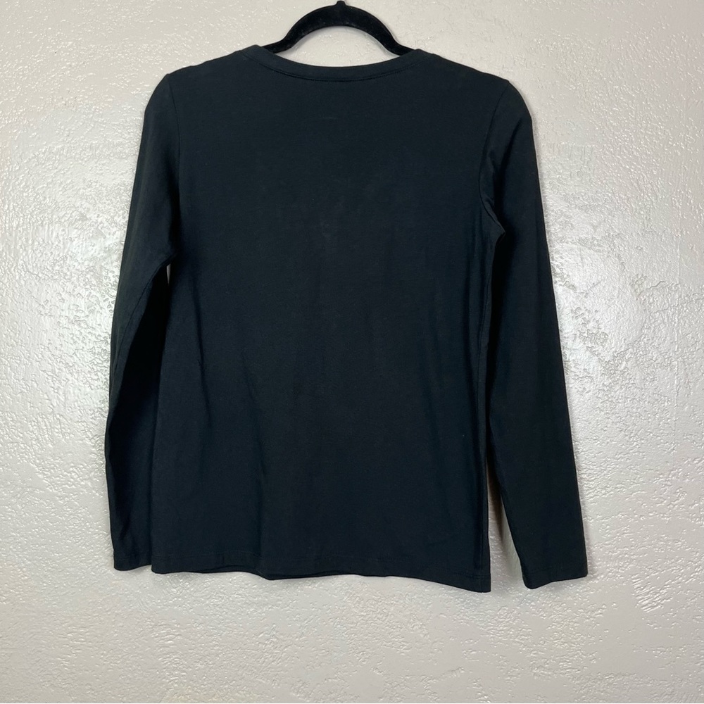 5 for $30 Passports women long cardigan black embroidered blouse size small‎ - Picture 9 of 14